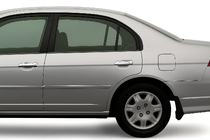 Honda Civic Sedan VII 2001–2006 Deurgreepafdekkappen (8 stuks, kunststof) foto 1