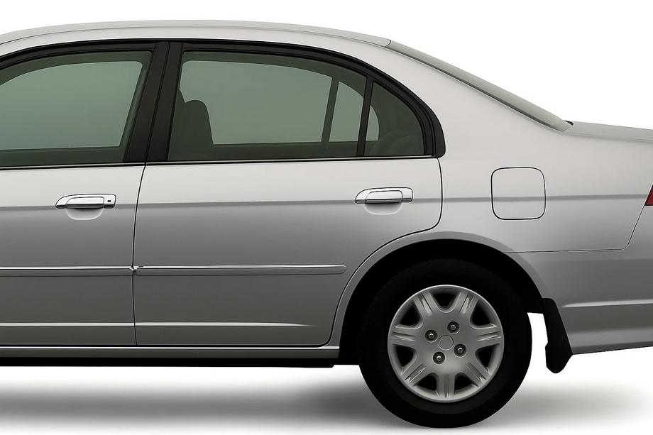 Honda Civic Sedan VII 2001–2006 Deurgreepafdekkappen (8 stuks, kunststof) Image