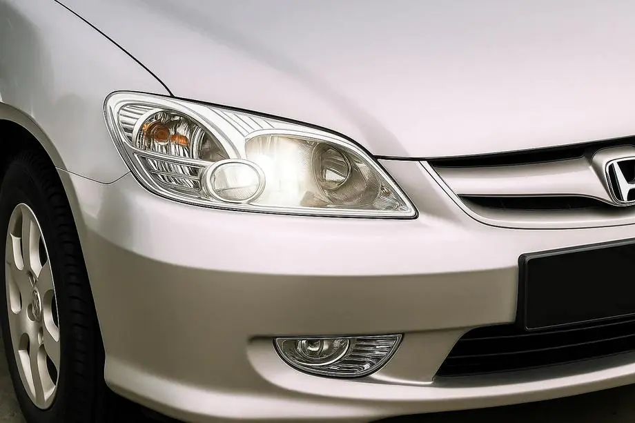 Honda Civic Sedan VII 2001–2006 Koplampcovers (set van 2 stuks, kunststof) Image