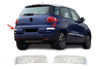 Fiat 500/500L 2013–2022 RVS bumperhoekbeschermers achter voor 500L 2018+ (set 2 stuks) foto 1