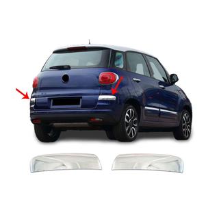 RVS bumperhoekbeschermers achter voor 500L 2018+ (set 2 stuks) foto 1