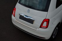 Fiat 500/500L 2013–2022 RVS achterbumper beschermlijst 3D/Cabrio (OmsaLine) foto 4