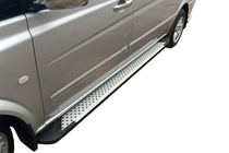 Mercedes Vito/V-klasse W447 2014– Side steps Allmond Grey (set van 2, aluminium) foto 1
