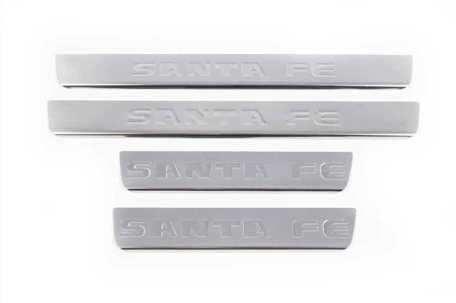 Hyundai Santa Fe 2 2006–2012 RVS instaplijsten Carmos V1 (set van 4) Foto 2