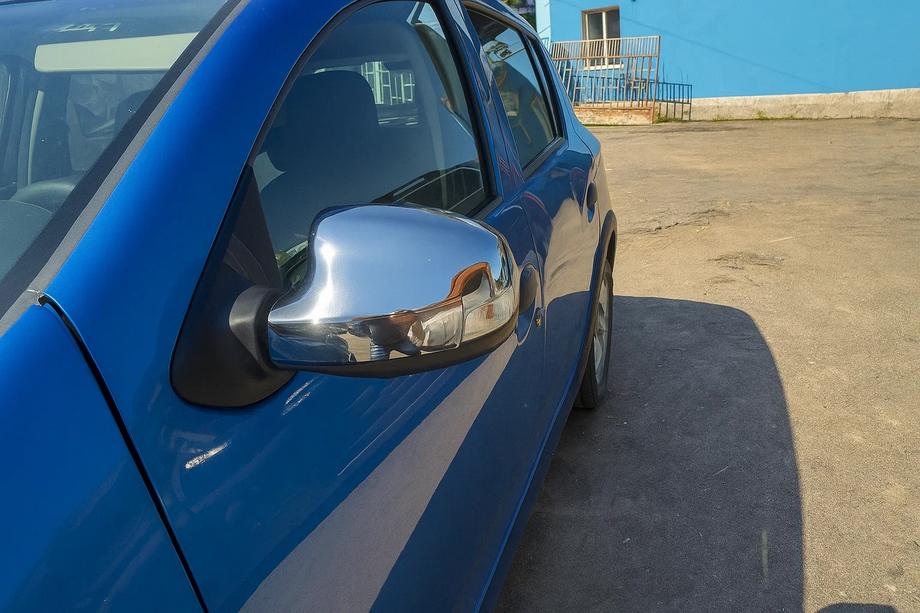 Renault Logan MCV 2013–2022 RVS spiegelkappen (2 stuks) Image