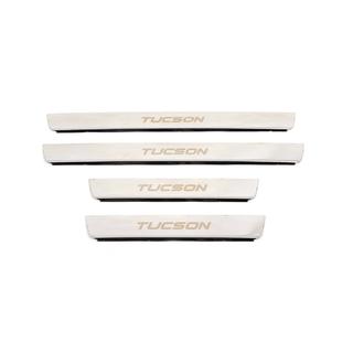Carmos instaplijsten (4 stuks, RVS) Hyundai Tucson JM 2004– foto 1