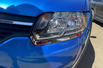 Renault Sandero 2013–2022 RVS koplamp sierlijsten (set 2 stuks) foto 3