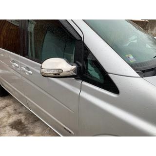 RVS spiegelkappen (2004-2010, Viano, 2 stuks) Mercedes Vito W639 2004–2014 foto 2