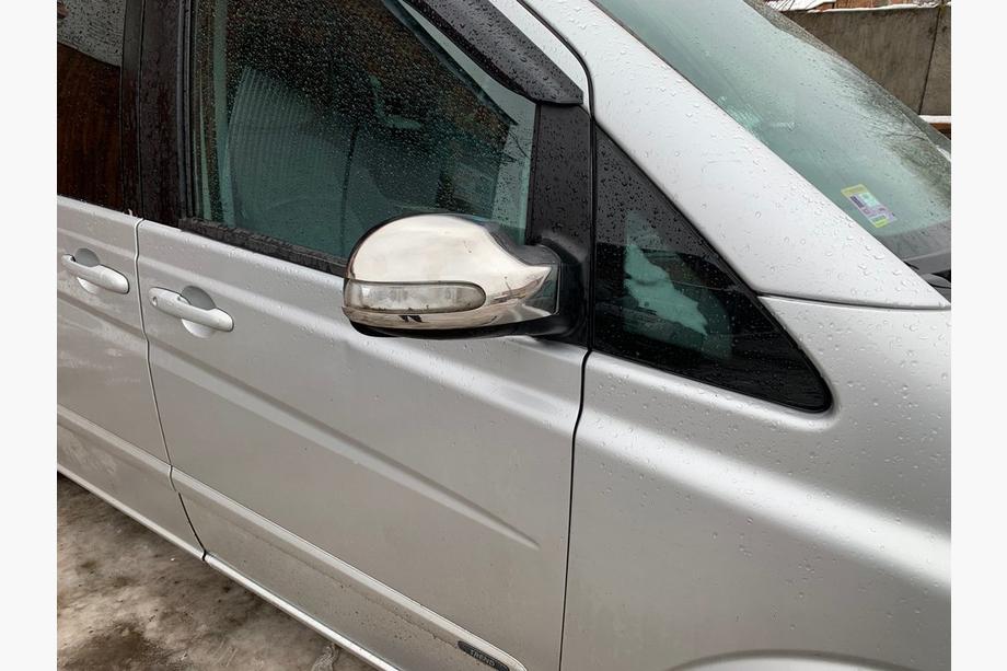 Mercedes Viano 2004–2014 RVS spiegelkappen (2004-2010, Viano, 2 stuks) Foto 3