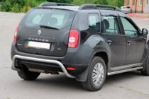Renault Duster 2008–2017 RVS achterbeschermbeugel foto 1