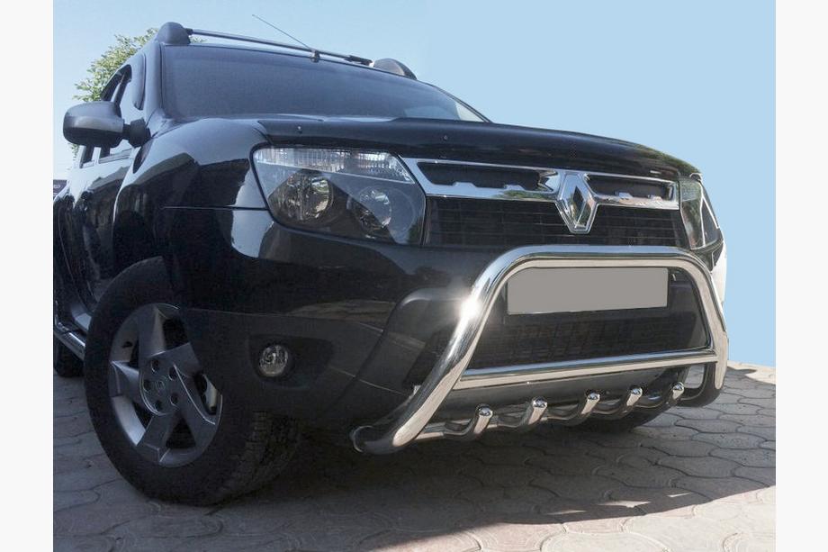 Dacia Duster 2008–2018 Bullbar zonder opschrift WT003 (RVS) Foto 4