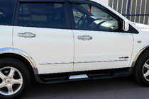 SsangYong Kyron 2005–2014 Chroom omlijsting rond deurgrepen (4-delig, kunststof) foto 1