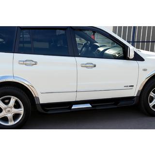 Chroom omlijsting rond deurgrepen (4-delig, kunststof) Ssang Yong Rodius foto 1