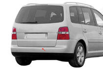 Volkswagen Touran 2003–2010 OmsaLine rvs chromen achterbumperbeschermer foto 3