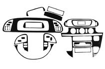 Mercedes Sprinter W901/902/903/904/905 1995–2006 (cdi, 2000-2006) Dashboardpanelen sierlijsten (Meric) Aluminium foto 5