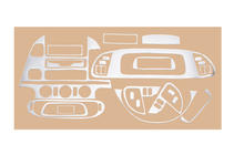Mercedes Sprinter W901/902/903/904/905 1995–2006 (cdi, 2000-2006) Dashboardpanelen sierlijsten (Meric) Aluminium foto 6