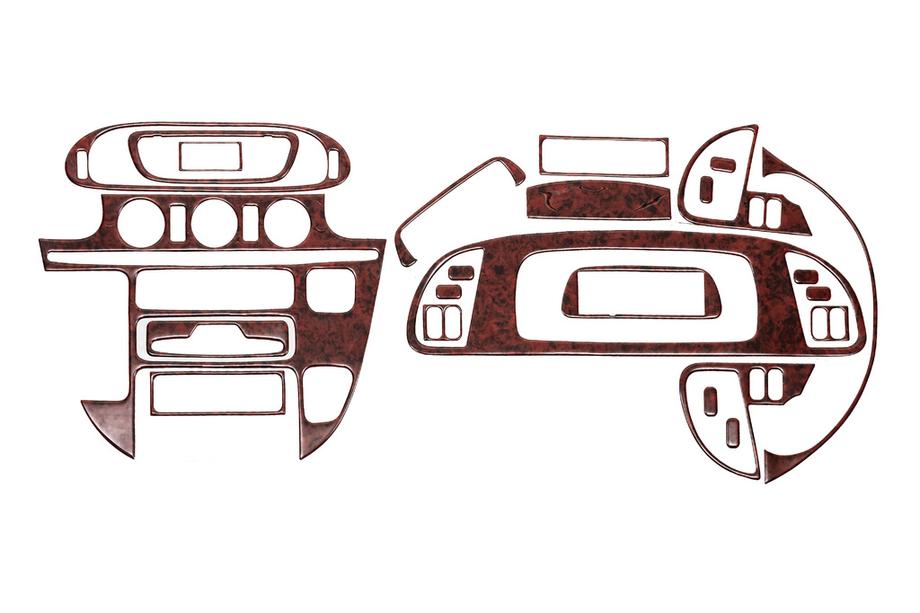 Mercedes Sprinter W901/902/903/904/905 1995–2006 (cdi, 2000-2006) Dashboardpanelen sierlijsten (Meric) Aluminium Image