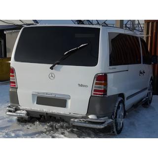 Achterlichtcovers (2 st., RVS) Mercedes Vito W638 1996–2003 foto 1