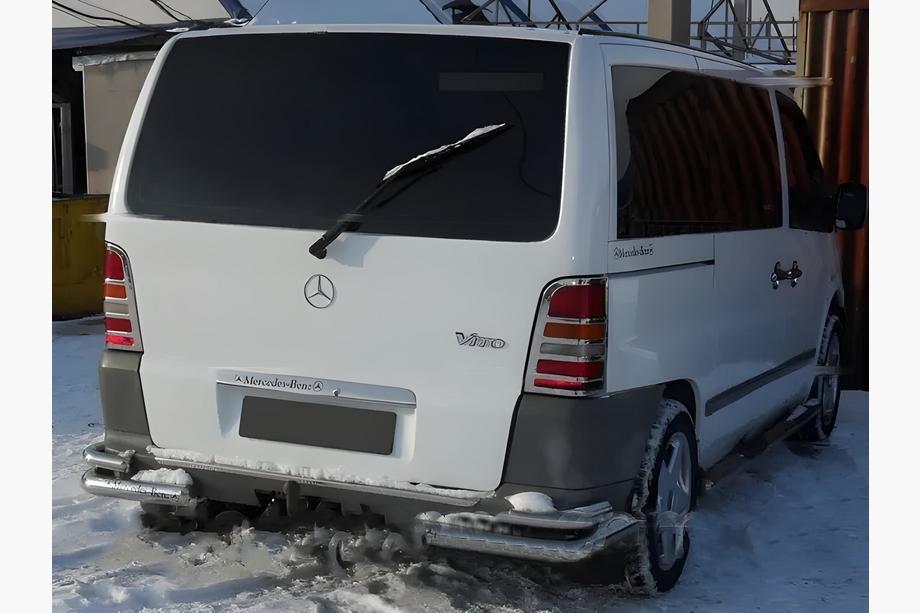 Mercedes Vito W638 1996–2003 Achterlichtcovers (2 st., RVS) Image