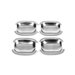 RVS deurgreepkommen (set van 4 stuks) foto 3