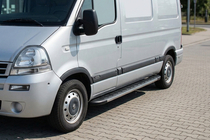 Nissan Interstar 2002–2010 Duru side steps (2 stuks, aluminium) foto 1
