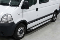 Nissan Interstar 2002–2010 Allmond zijtreden (2 stuks, aluminium) foto 1