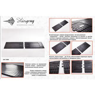 Achterste rubberen vloermatten (2 stuks, Stingray Premium) Peugeot Boxer 2006–2025 foto 2