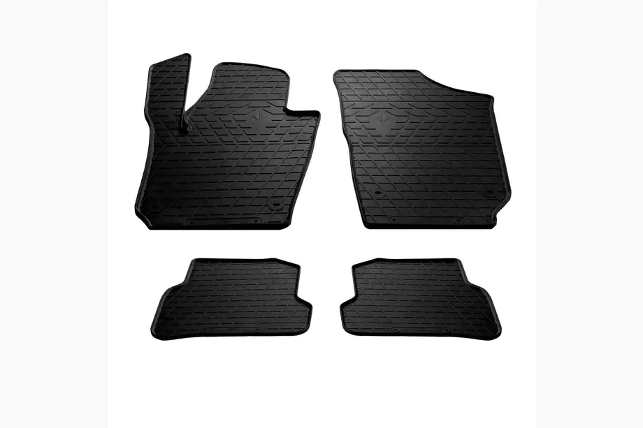 Volkswagen Polo 2010–2017 Rubberen vloermatten HB (4 stuks, Stingray Premium) Image