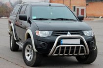 Mitsubishi L200 2006–2015 Bullbar (RVS) foto 2