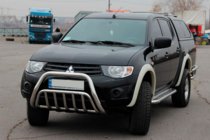 Mitsubishi L200 2006–2015 Bullbar (RVS) foto 3