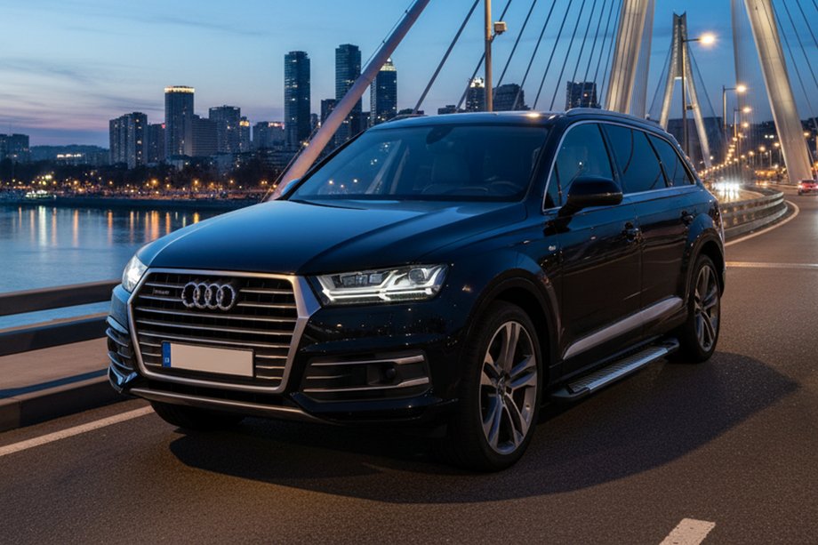 Audi Q7 2015–2026 Side steps Line (2 stuks, aluminium) Image