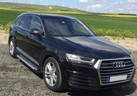 Audi Q7 2015–2026 Side steps Allmond Grey (set van 2, aluminium) foto 1