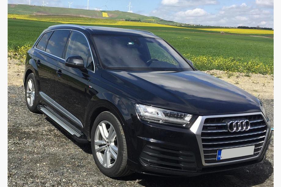 Audi Q7 2015–2026 Side steps Allmond Grey (set van 2, aluminium) Image