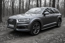 Audi Q7 2015–2026 Maydos V2 side steps (set 2 st., aluminium/RVS) foto 1