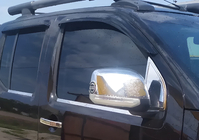 Nissan Navara 2006–2015 Spiegelkappen (set van 2, kunststof) Zonder richtingaanwijzer foto 3