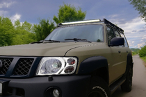 Nissan Patrol Y61 1997–2011 Chroom koplampcovers (2001-2004, 2 st.) foto 1