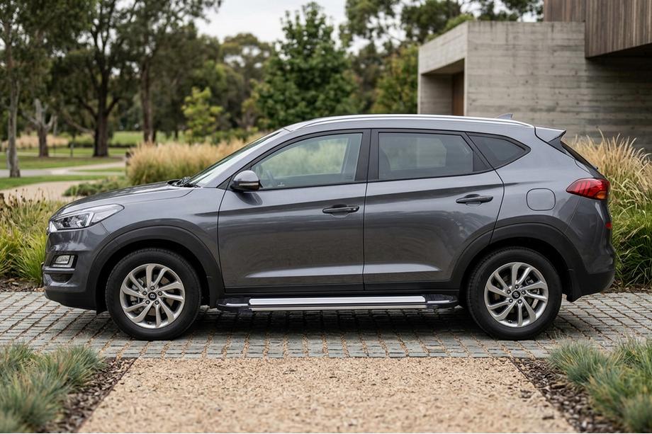 Hyundai Tucson TL 2016–2021 Rainbow zijtreden (set van 2, aluminium) Image