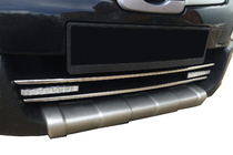 Nissan Qashqai 2007–2010 Sierstrips voor onderste grille (2 st., RVS) foto 1