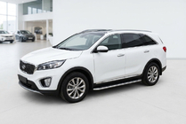 Kia Sorento III UM 2014–2020 Maydos V1 zijtreden (set 2 stuks, aluminium + RVS) foto 1