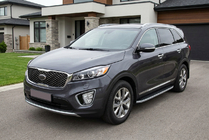 Kia Sorento III UM 2014–2020 Side steps Tayga Grey (2 stuks, aluminium) foto 1