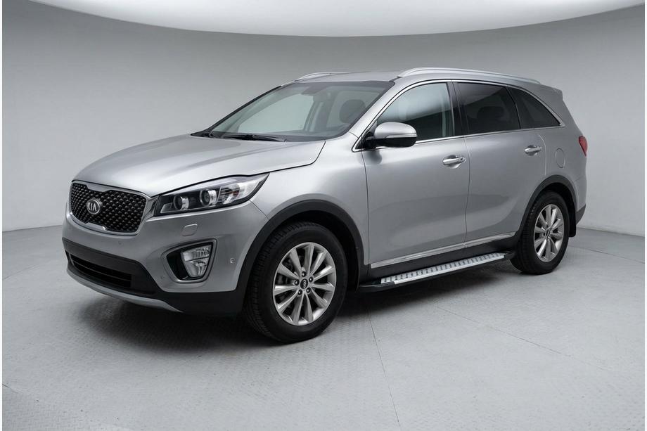 Kia Sorento III UM 2014–2020 Side steps Allmond Grey (set van 2, aluminium) Image