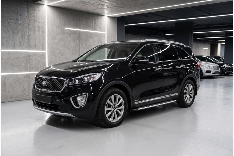Kia Sorento III UM 2014–2020 Side steps Bosphorus Grey (set van 2, aluminium) Foto 1