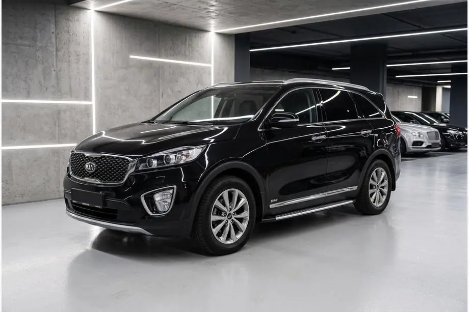 Kia Sorento III UM 2014–2020 Side steps Bosphorus Grey (set van 2, aluminium) Image