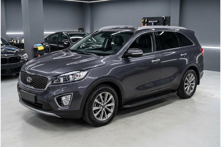 Kia Sorento III UM 2014–2020 Tayga Black zijtreden (set van 2, aluminium) Image