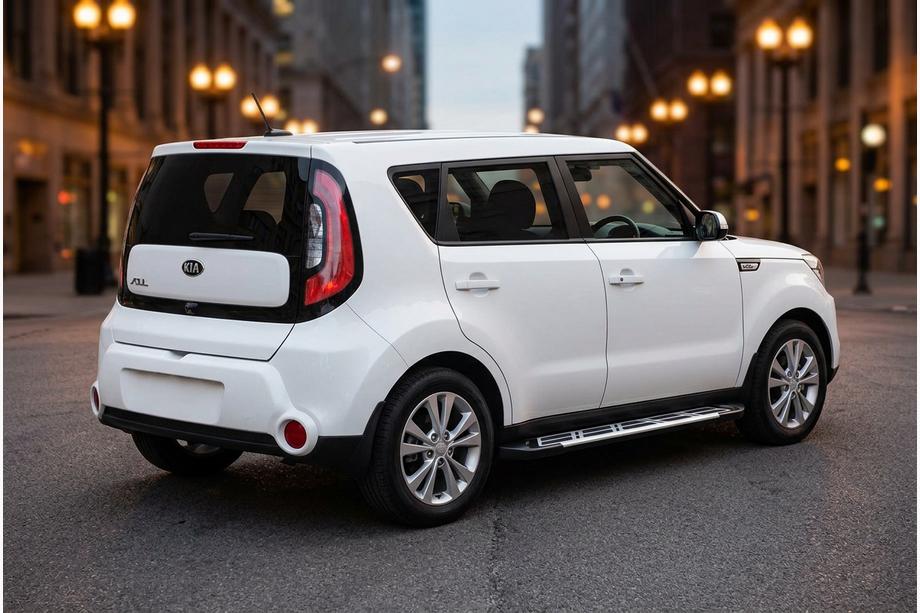 Kia Soul II 2013–2018 Sunrise side steps (set van 2, aluminium) Image
