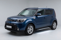 Kia Soul II 2013–2018 Side steps Line (2 stuks, aluminium) foto 1