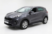 Kia Sportage 2015–2021 Line side steps (set van 2, aluminium) foto 1