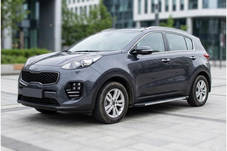 Kia Sportage 2015–2021 Duru zijtreden (set van 2, aluminium) Image
