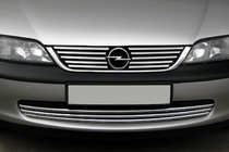 Opel Vectra B 1995–2002 RVS grillelijsten foto 1