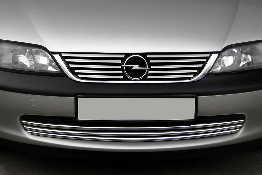 Opel Vectra B 1995–2002 RVS grillelijsten Image